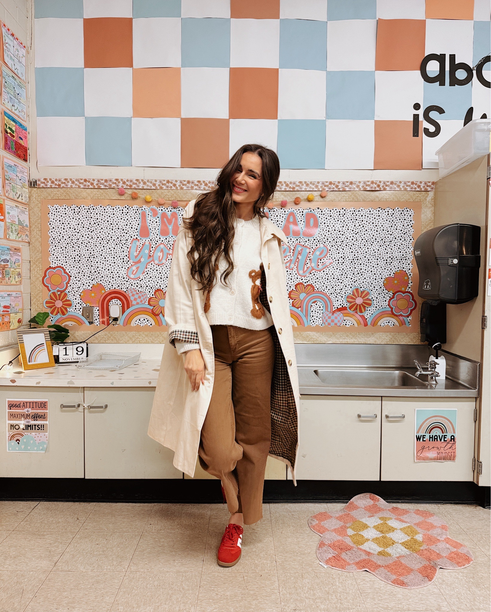 Teacher OOTD! Wearing a small in the jacket! 

#LTKFindsUnder50