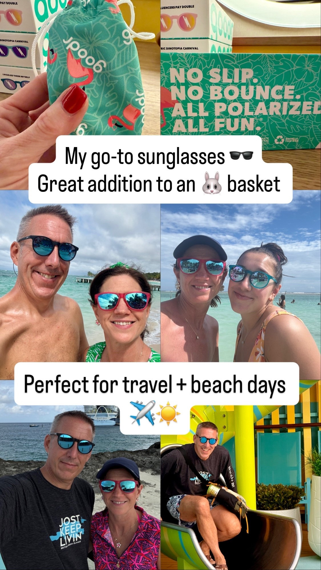 Affordable Polarized Sunglasses | Easter Basket Idea

One of my favorite Easter basket add-ons! These polarized sunglasses are affordable, lightweight, and come in so many fun colors. Perfect for travel, beach days, and everyday wear.

polarized sunglasses
affordable sunglasses
easter basket ideas
gifts for him and her
travel accessories
beach essentials
spring accessories

#ltkfinds #ltkstyle #affordablefashion #sunglassesstyle
#easterbasketideas #giftideas #springstyle #travelessentials
#beachstyle #everydaystyle


#LTKBeauty #LTKSaleAlert #LTKTravel