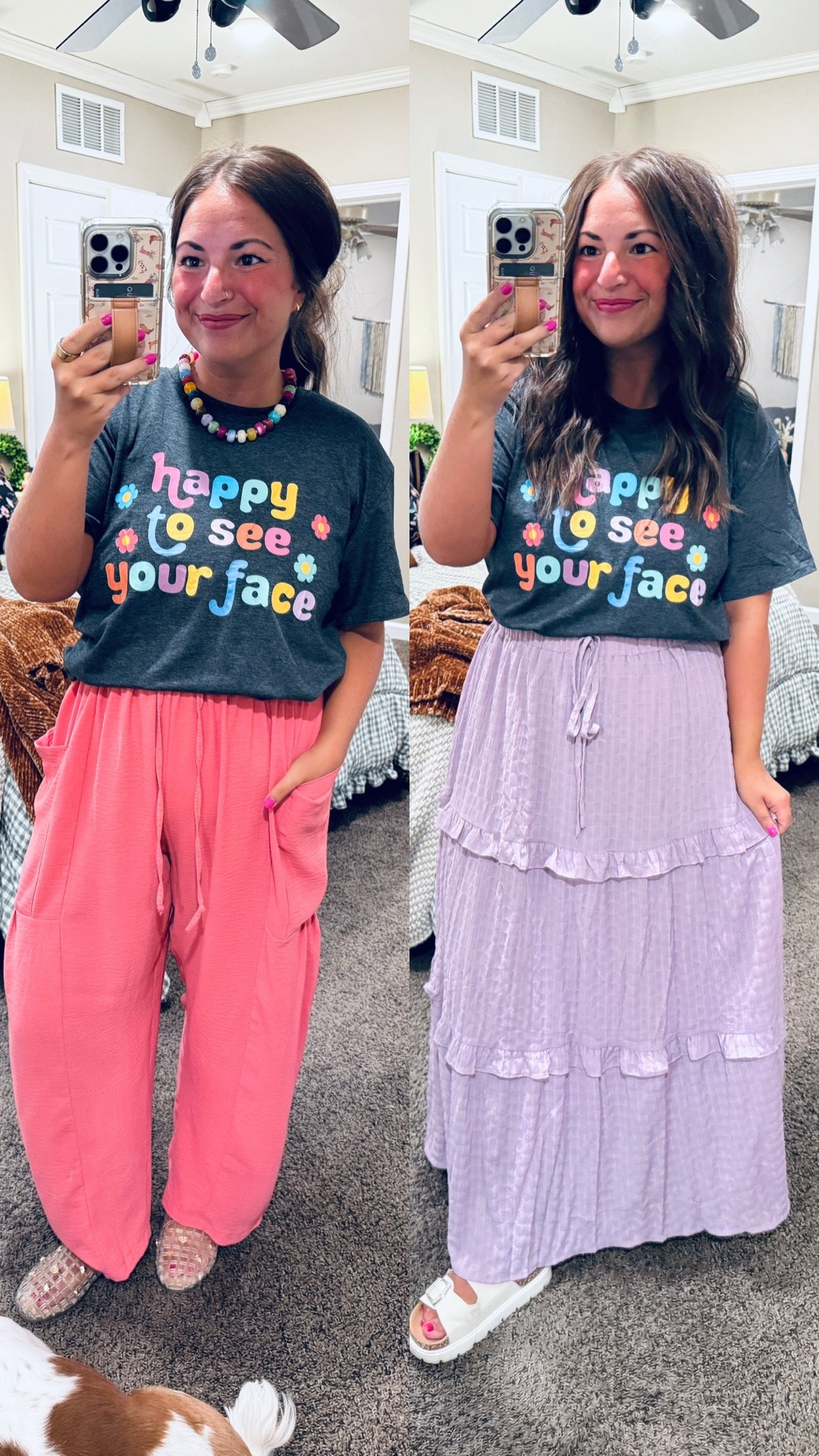one tee, two ways 

 