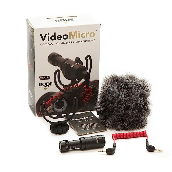 Rode VideoMicro Compact On-Camera Microphone with Rycote Lyre Shock Mount | Amazon (US)