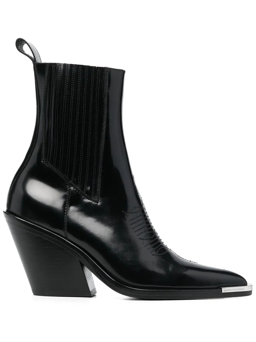 Rabanne 95mm pointed-toe Boots - Farfetch | Farfetch Global