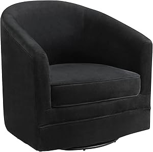 Giantex Swivel Chair for Living Room, No Assembly Classic Accent Chair with 360-Degree Swivel Met... | Amazon (US)