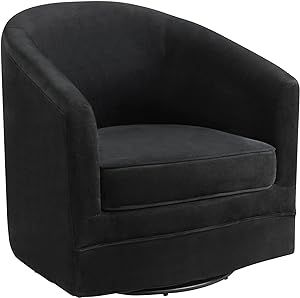 Giantex Swivel Chair for Living Room, No Assembly Classic Accent Chair with 360-Degree Swivel Met... | Amazon (US)