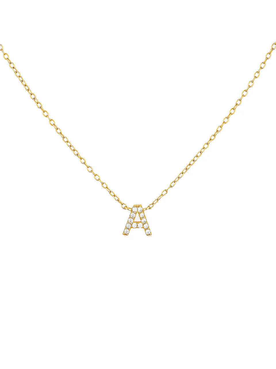 AVANT STUDIO | Pavé Letter Necklace | Avant Studio