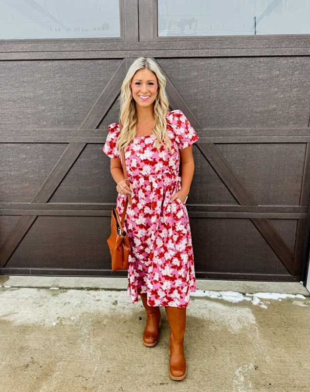 Sunday OOTD! Super comfortable dress paired with these adorable boots! #WalmartFashion #WalmartStyle  

 #LTKootd #LTKMidsize #LTKPlusSize