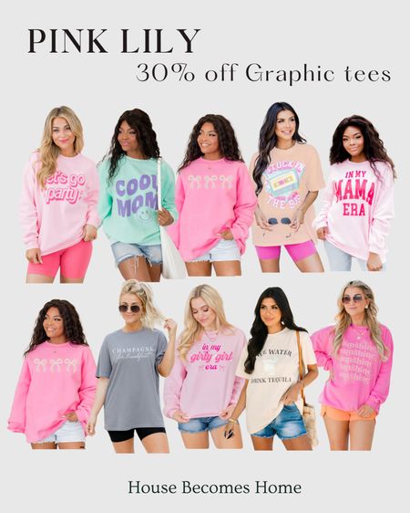 Pink Lily sale! 30% off Graphic tees! 

#LTKSeasonal #LTKsalealert #LTKfindsunder50