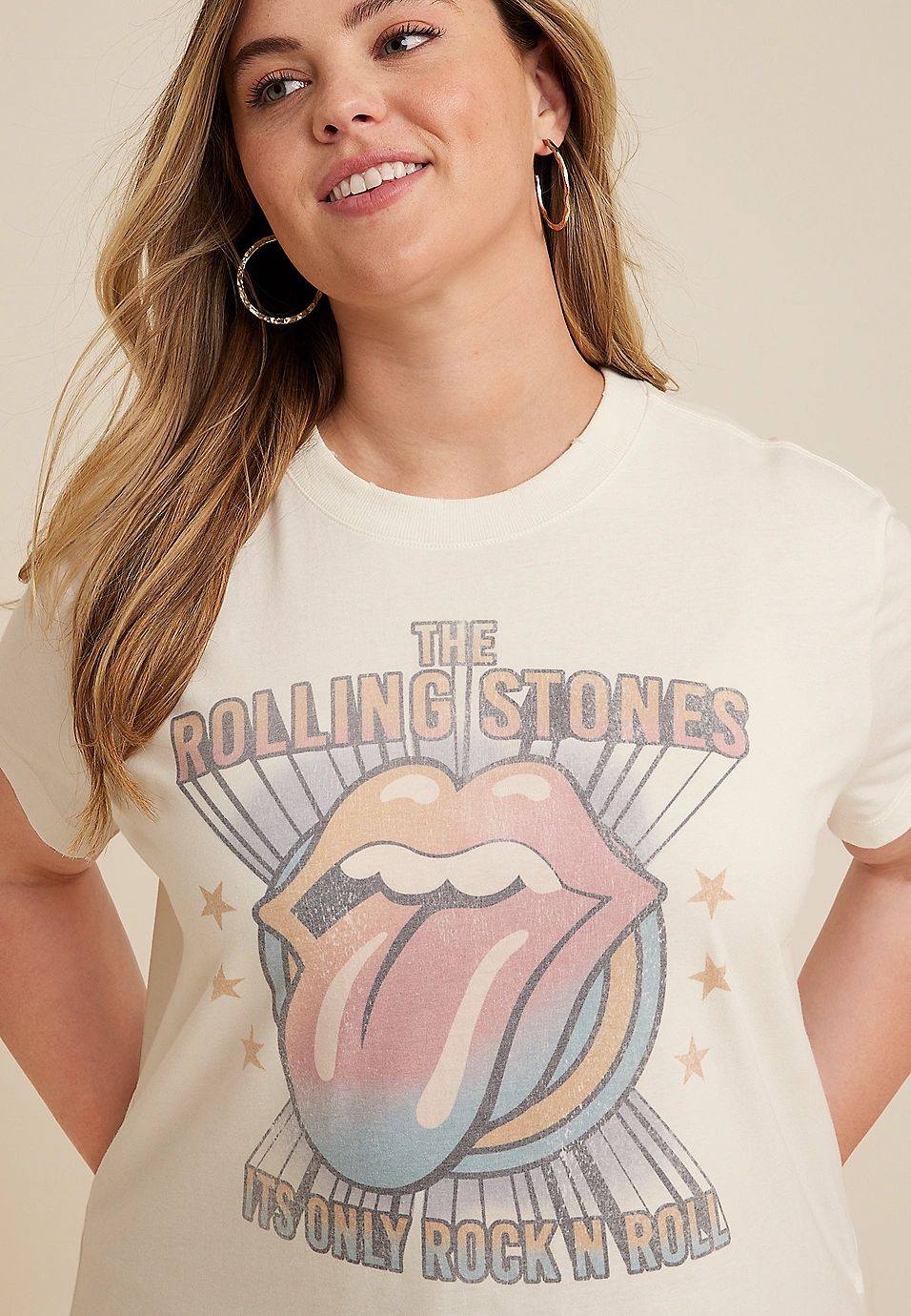 Plus Size Rolling Stones Graphic Tee | Maurices