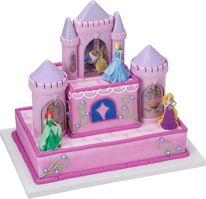 DECOPAC Disney Princess Happily Ever After Signature DecoSet Cake Topper, 4.8" L x 2.5" W x 6" H,... | Amazon (US)