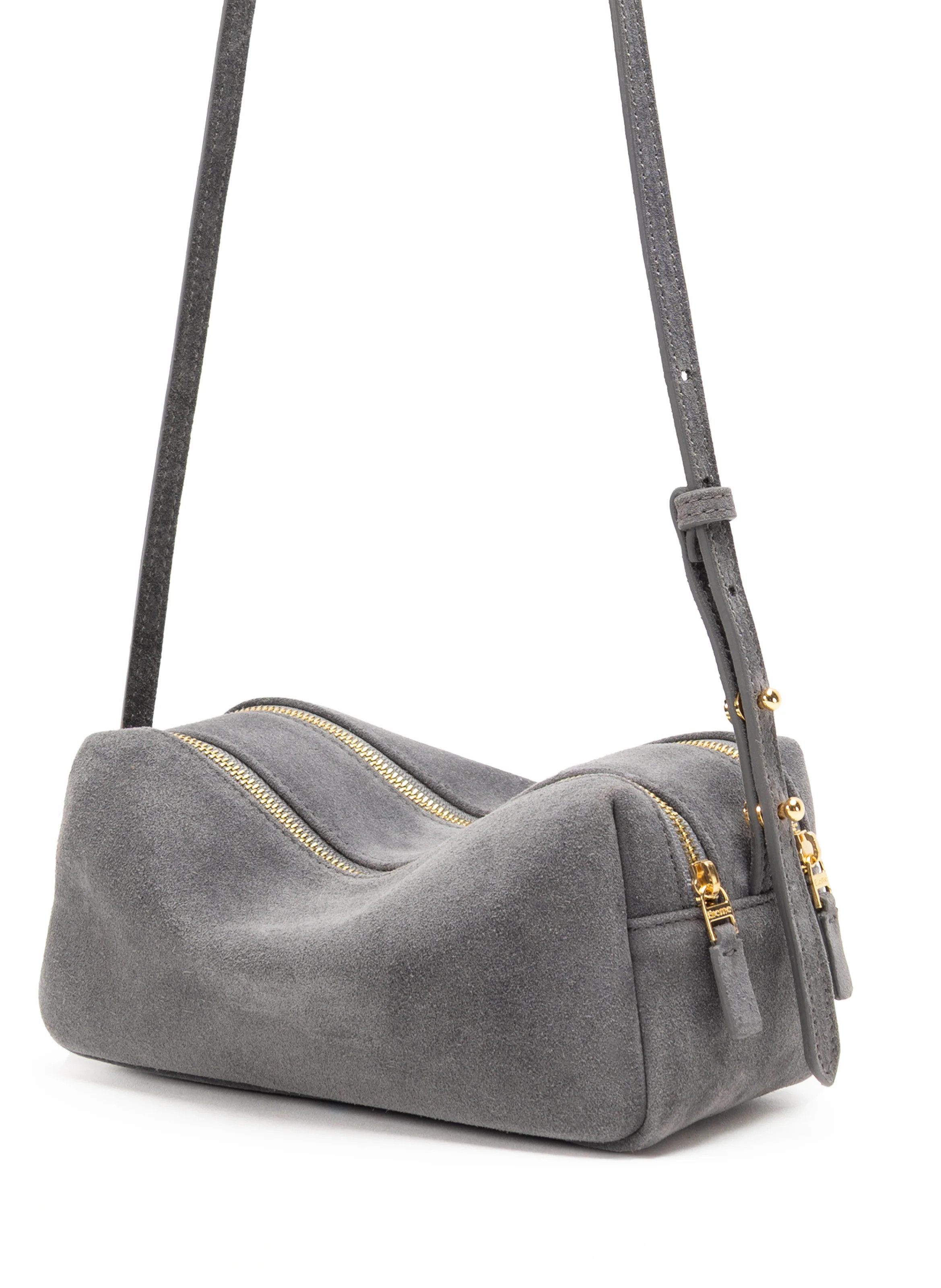 Mini Trousse Suede Grey - Handbags for Women - Elleme | Elleme