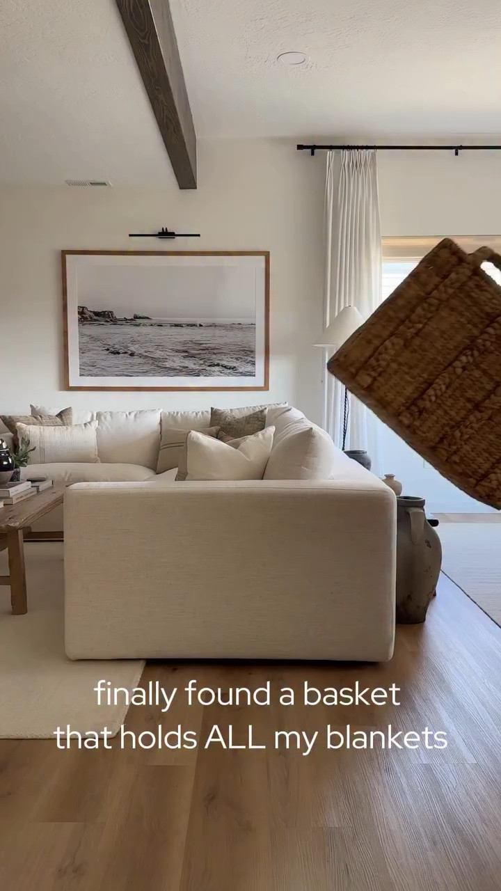 Finalllllly a blanket basket that holds ALL my throws and blankets!! This a gorgeous set of three, I’m using the large basket for blankets and the smaller for organization in my closets 🙌🏽🙌🏽

#LTKHome