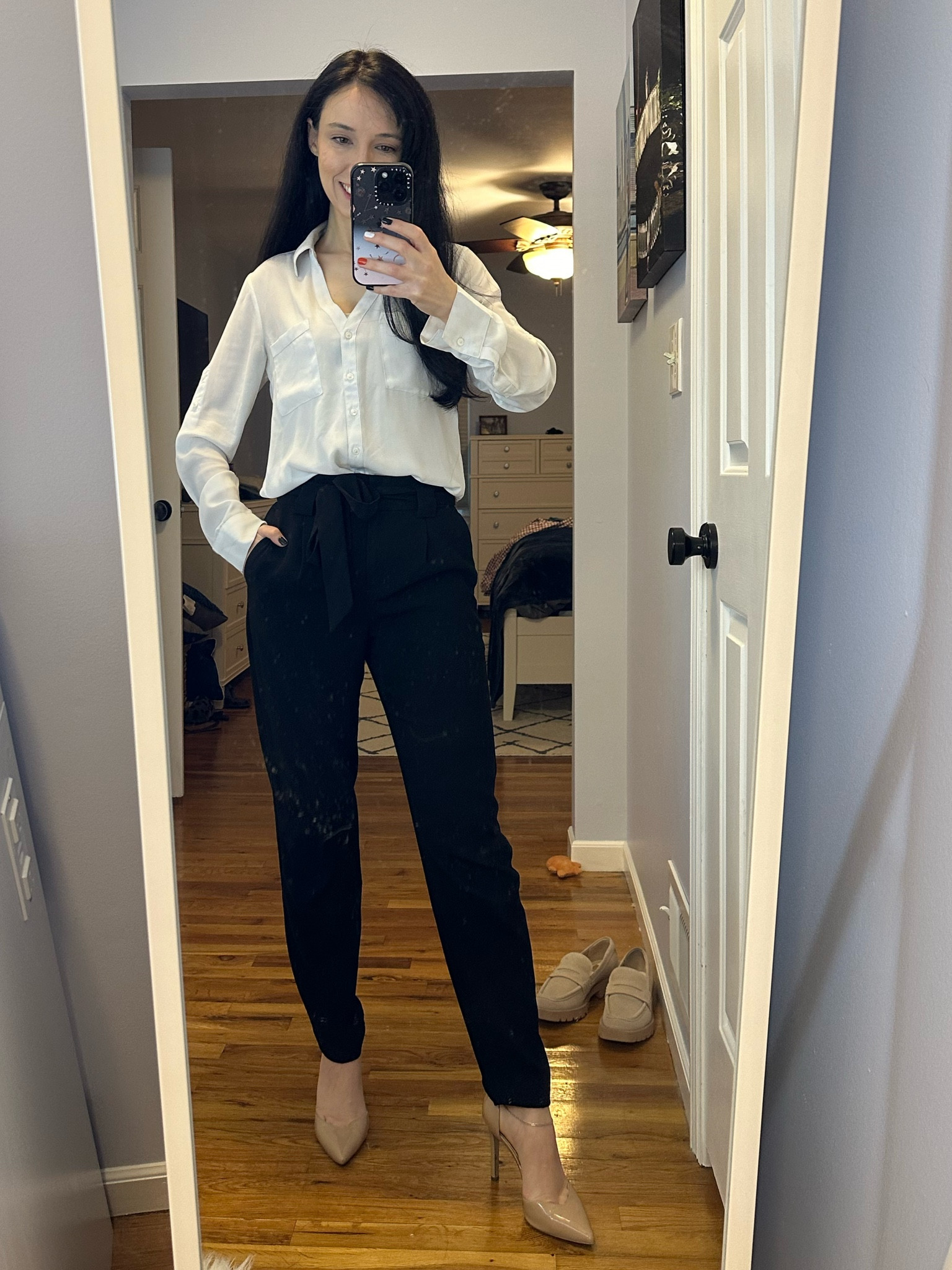 Paperbag Waist Cotton Pants curated on LTK