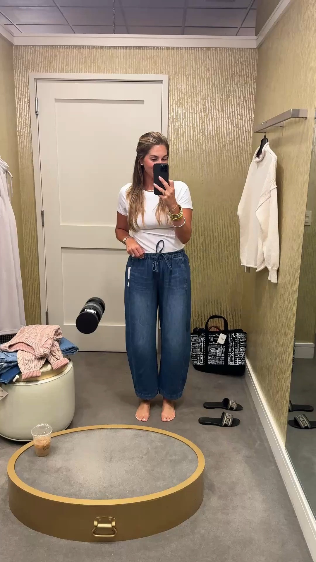 Nordstrom sale | barrel denim | pull on pant | elevated basics

#LTKootd #LTKdayinmylife #LTKmomlife