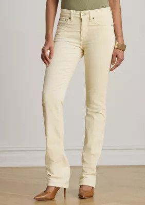 Women's Mid-Rise Corduroy Slim Straight Pants | Belk