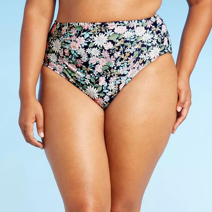 Women's Sweet Meadows Ditsy High Waist Bikini Bottom - Kona Sol™ Multi | Target