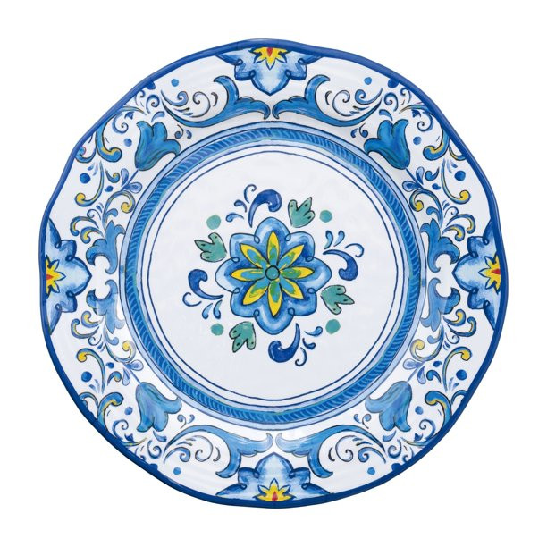 Gourmet Art 16-Piece Melamine Dinnerware Set, Includes Dinner Plates, Salad Plates, Dessert Plate... | Walmart (US)