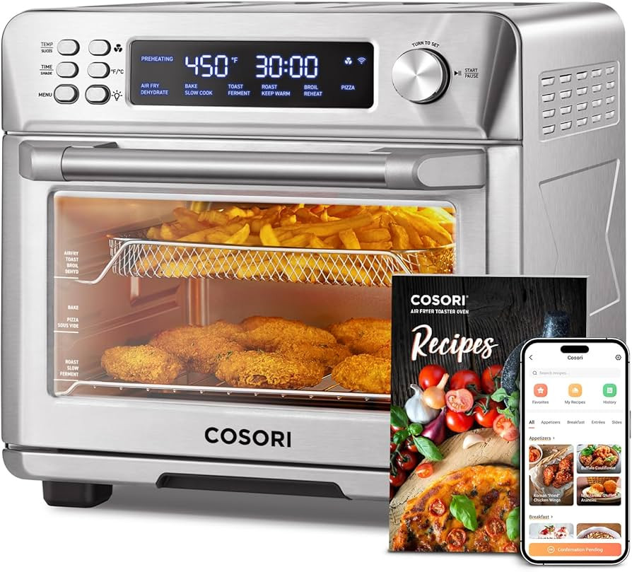 COSORI Smart 12-in-1 Air Fryer Toaster Oven Combo, Airfryer Convection Oven Countertop, Bake, Roa... | Amazon (US)