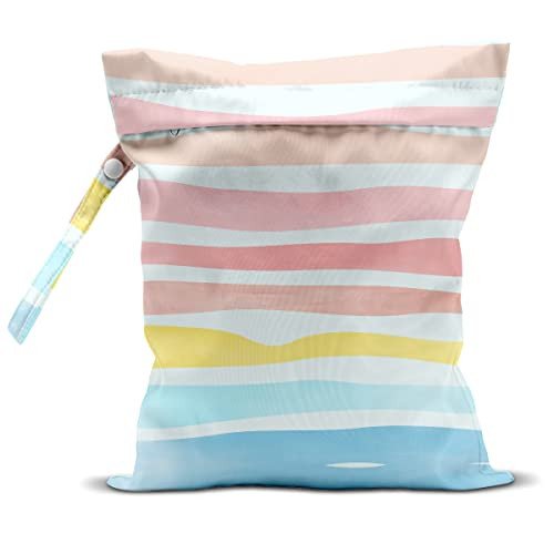 zcyxuuw Wet Bag, Wet Dry Bag, Wet Bag for Swimsuit, Travel, Beach, Pool, Diapers, Dirty Yoga Gym Clothes, Makeup Bag, Waterproof Reusable Beach Bag Ocean Decor Starfish Sea Horse Anchor | Amazon (US)
