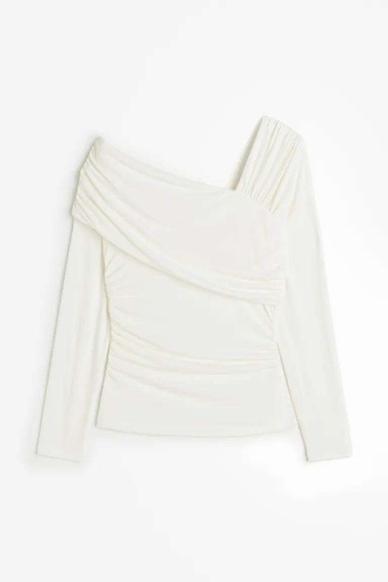 Asymmetric-neck Top | H&M (US + CA)