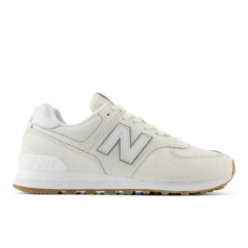 New Balance Unisex 574 White/Grey - White/Grey | Joe's New Balance Outlet