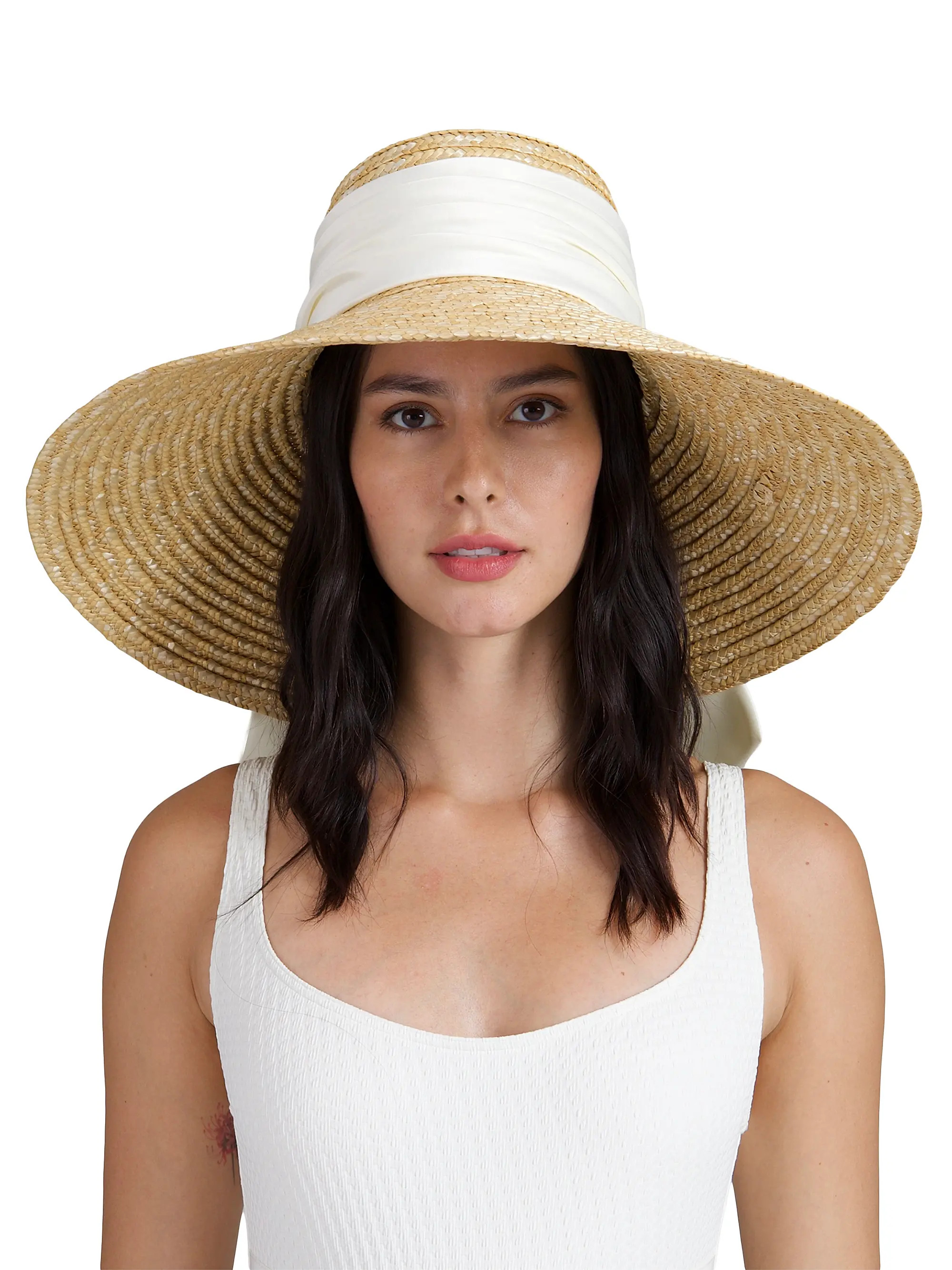 Mirabel Satin Bow Sunhat | Saks Fifth Avenue