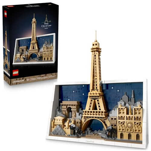 LEGO Architecture Paris – City of Love Building Set for Adults - DIY Office or Bedroom Decor for Women & Men, Ages 18+ - Buildable Frame to Hang or Stand for Display - Gift Idea for Birthdays - 21064 | Amazon (US)