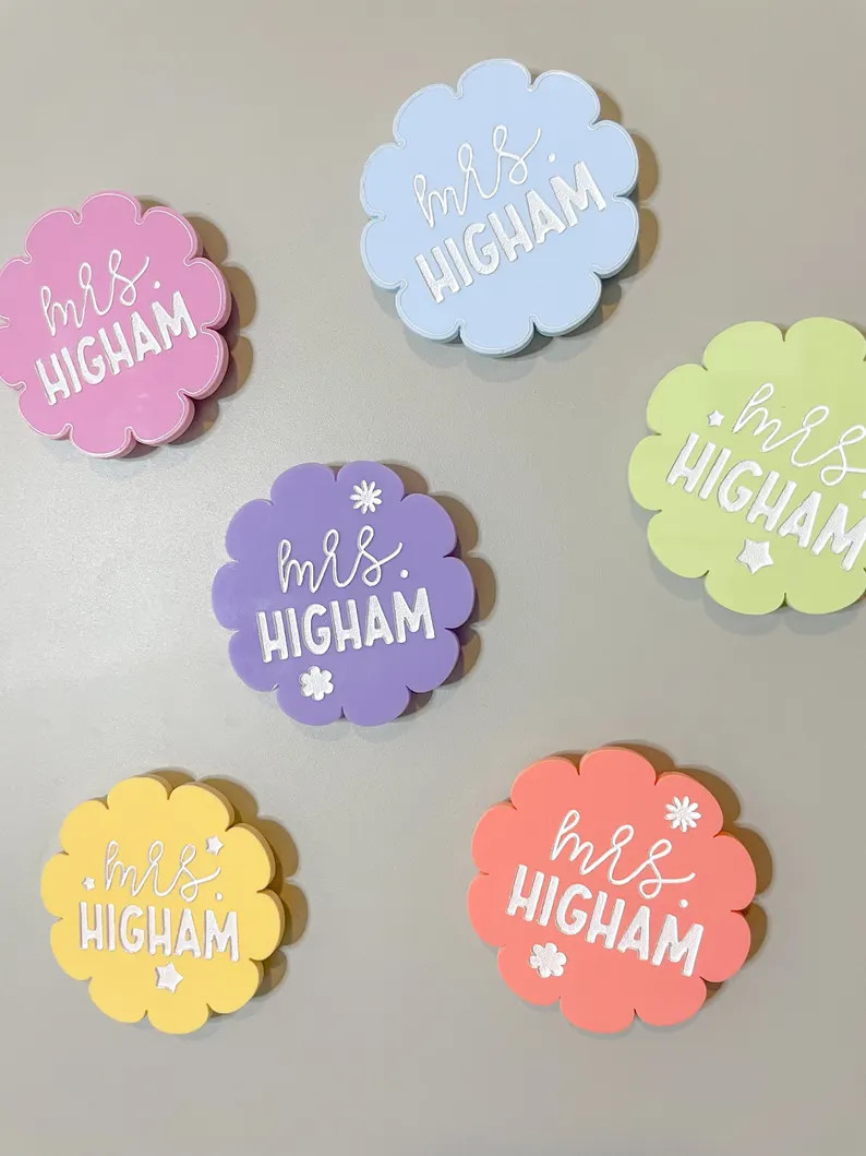 TEACHER MAGNET SET White Board Personalized Magnet Teacher Gift Set Holiday Christmas Presents fo... | Etsy (US)