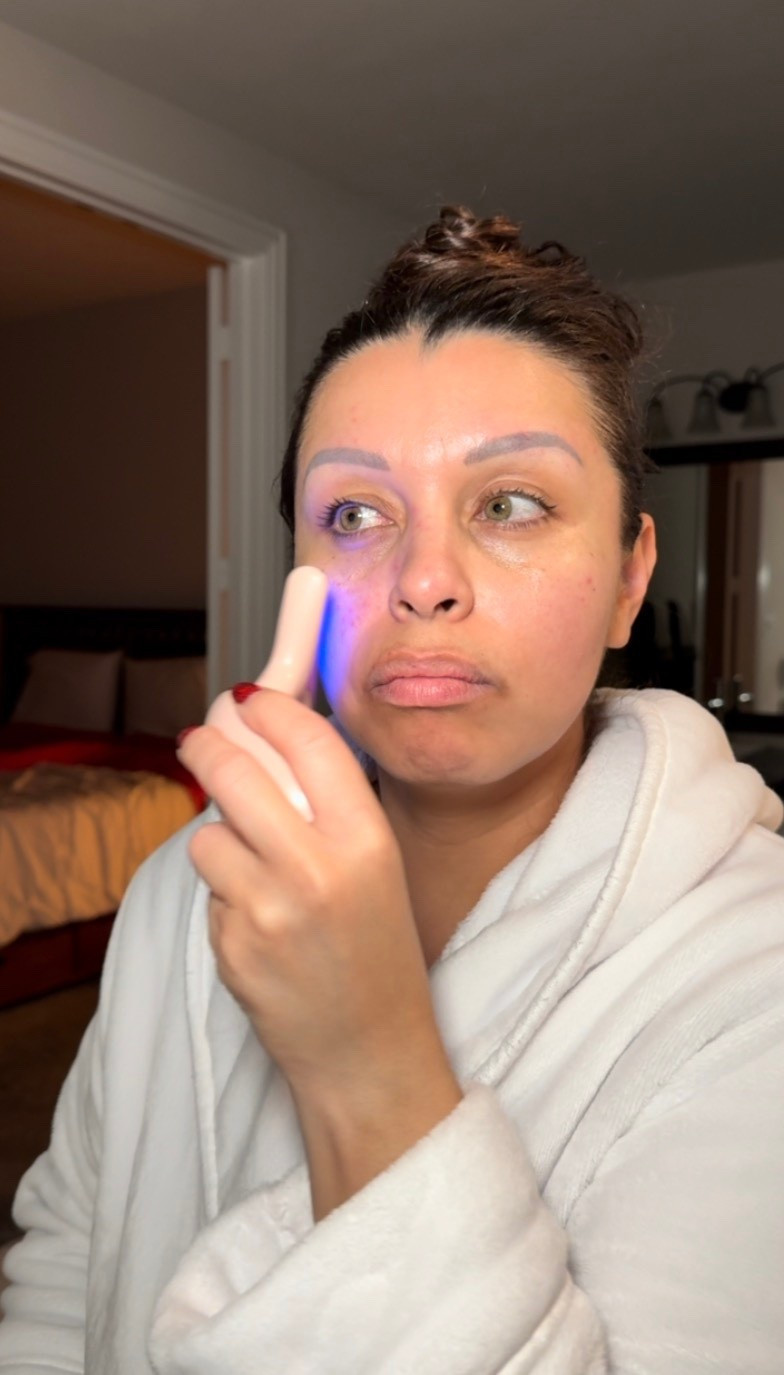 My night routine using my favorite skincare device. 

#skincare #momover40 #skincarelover 
#wellness #redlight #skinfavorites #musthave #thebest 

#LTKGiftGuide #LTKselfcare #LTKBeauty