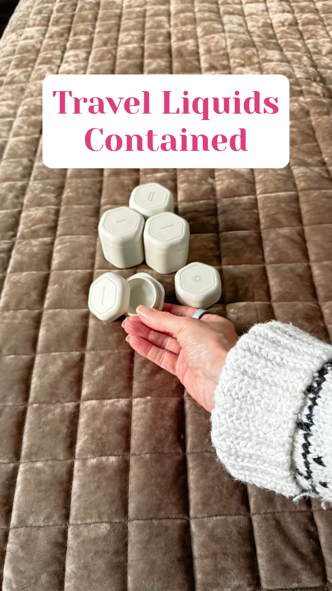 Travel containers for liquids & gels (serums, eye cream, cleansers, face cream…}

#LTKGiftGuide #LTKTravel