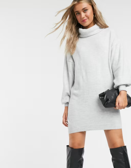 ASOS DESIGN roll neck mini dress | ASOS (Global)