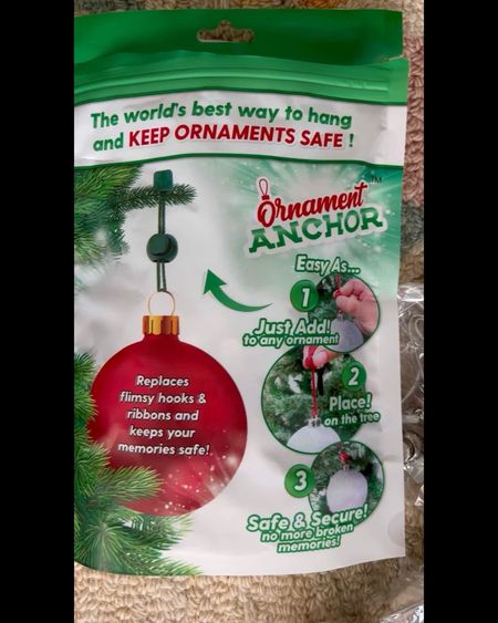“🎄✨ Say goodbye to ornament disasters! 🚫 Tried and tested Ornament Anchors from Shark Tank are a game-changer! Secure your holiday magic hassle-free. 🎁✅ 

#LTKHoliday #LTKSeasonal #LTKhome
