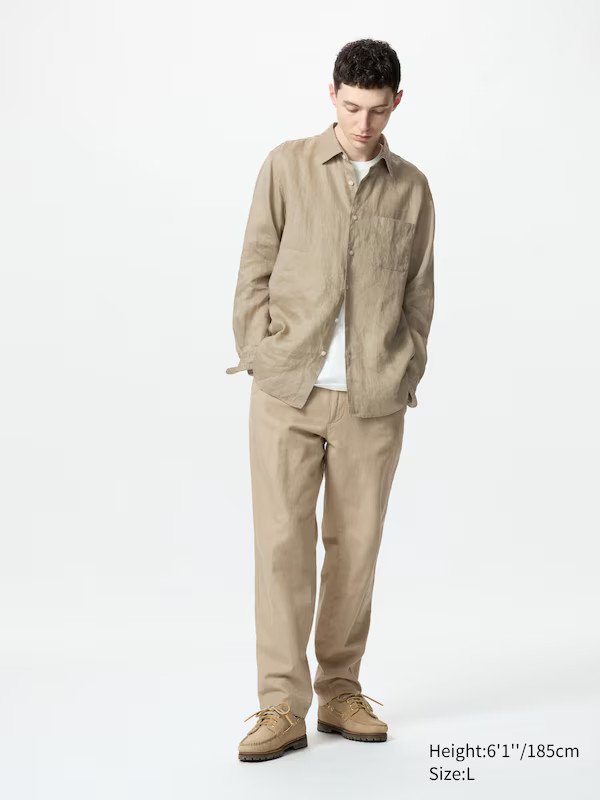 Linen-Blend Relaxed Pants | UNIQLO (US)