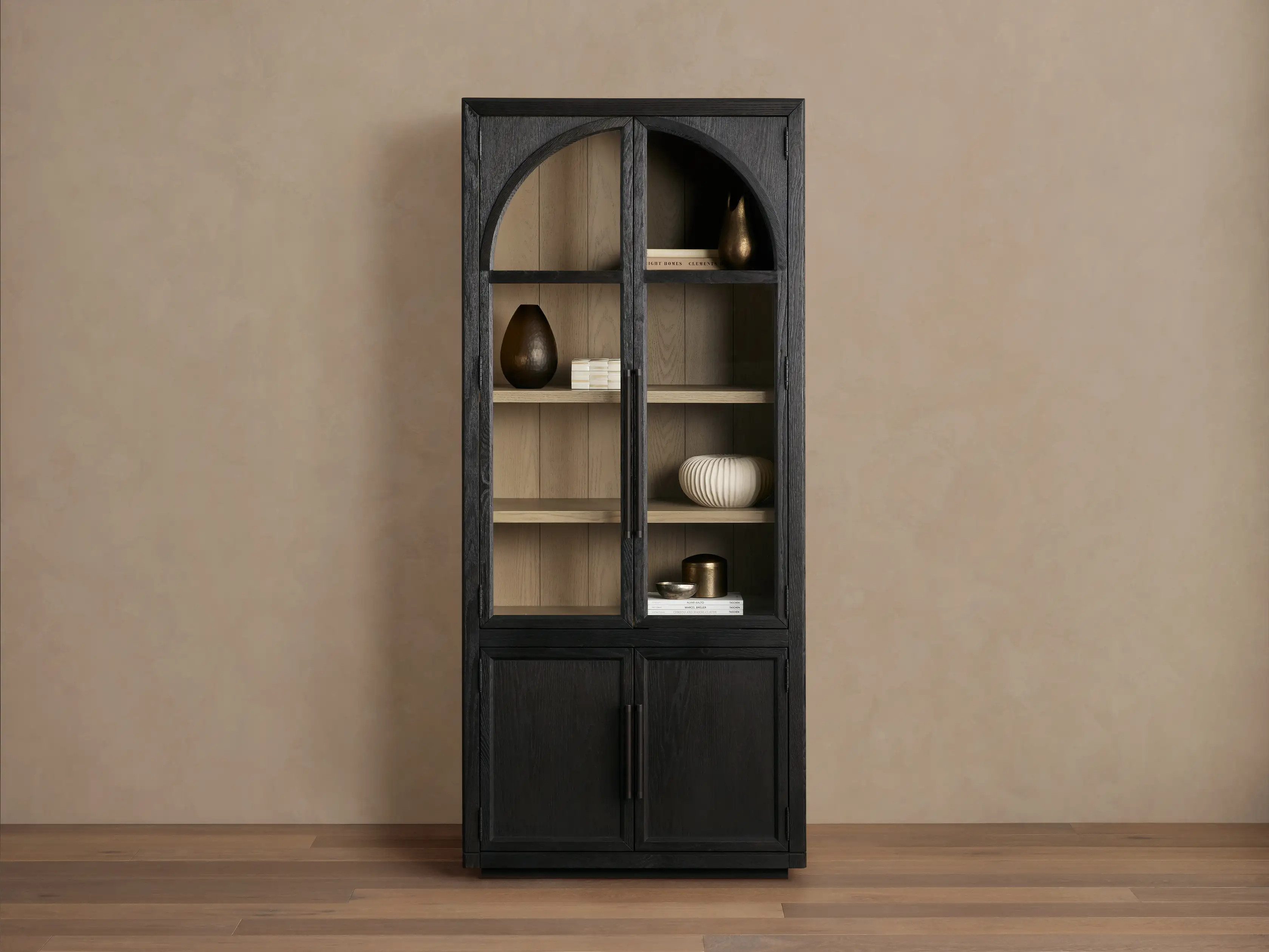 Hattie Squared Glass Cabinet | Arhaus