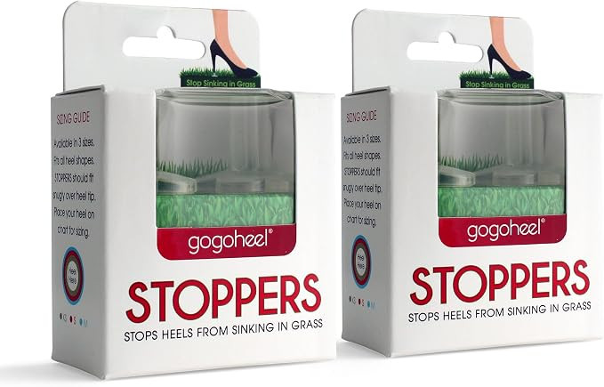 GoGoHeel STOPPERS Heel Protectors – Clear Heel Covers for High Heels, Stop Sinking on Grass –... | Amazon (US)