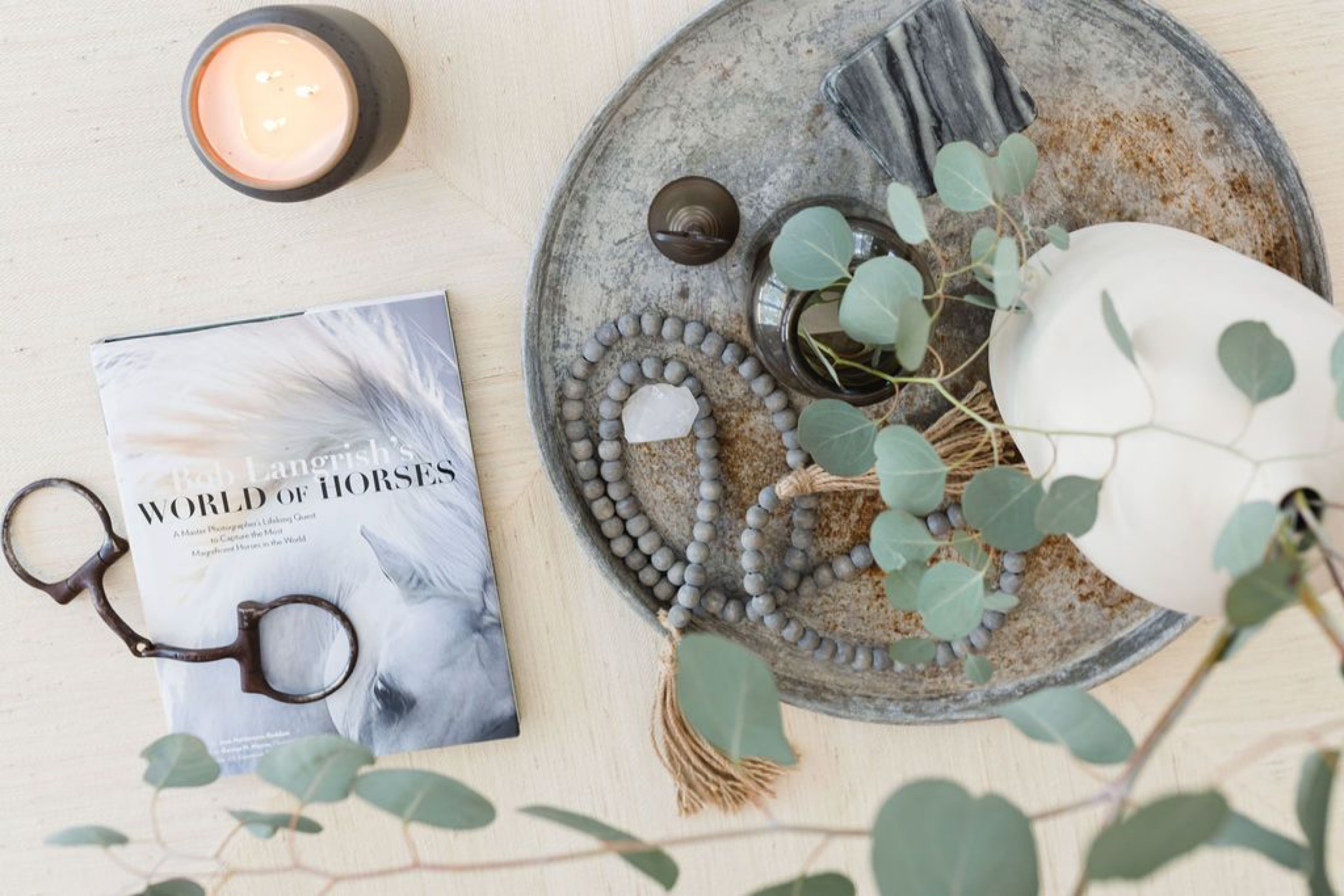 Farmhouse Decor

Farmhouse coffee table decor, coffee table styling, farmhouse styling, round tray, candle, books, stems, vase, modern farmhouse, coffee table decor . 

#LTKHome #LTKFindsUnder100