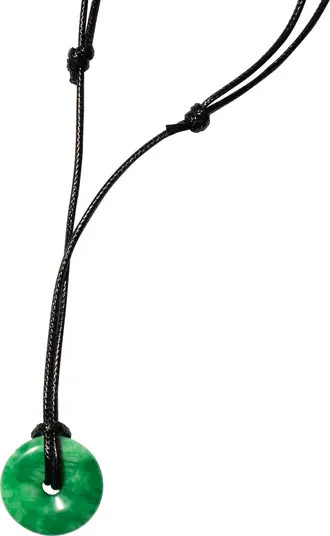 seree Medallion Green jade cord necklace | Nordstrom | Nordstrom