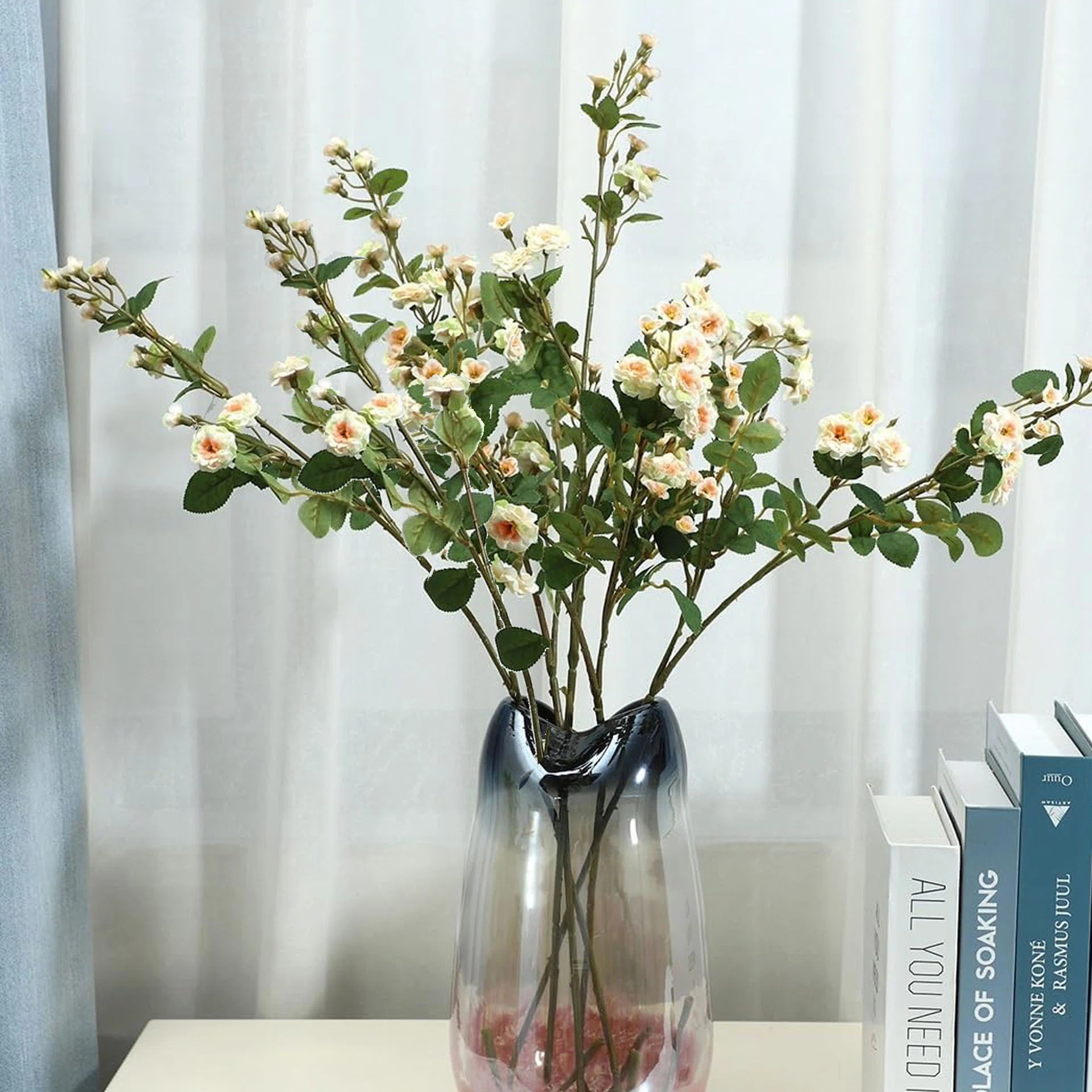 6pcs Artificial Mini Rose Branches,29 Inch Flower Pastoral Rose Flower Living Room Decoration Tab... | Wayfair North America