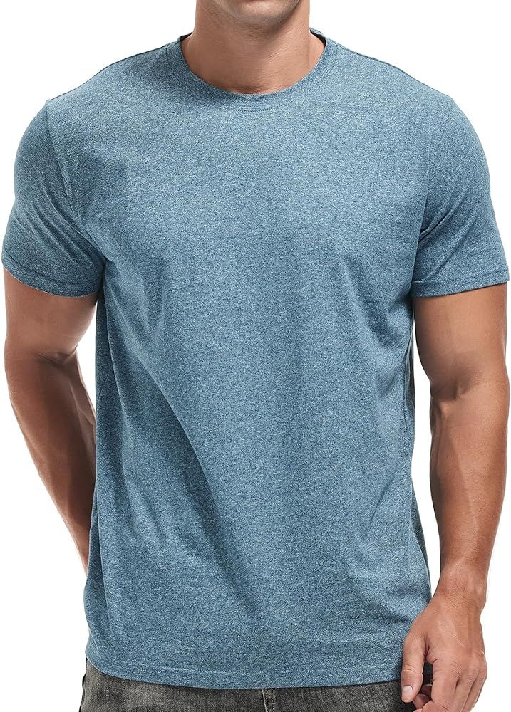 Crew Neck Tees Premium Men's T-Shirts - Soft and Fit Casual Stylish Tee for Men | Amazon (US)