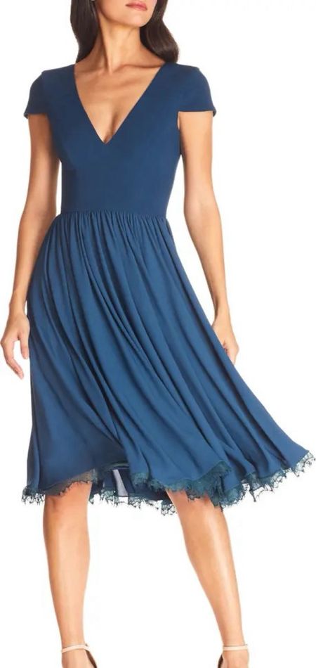 This chiffon dress would be perfect to wear to a wedding. It comes in a few different colors. 

#LTKParties #LTKSaleAlert #LTKWedding