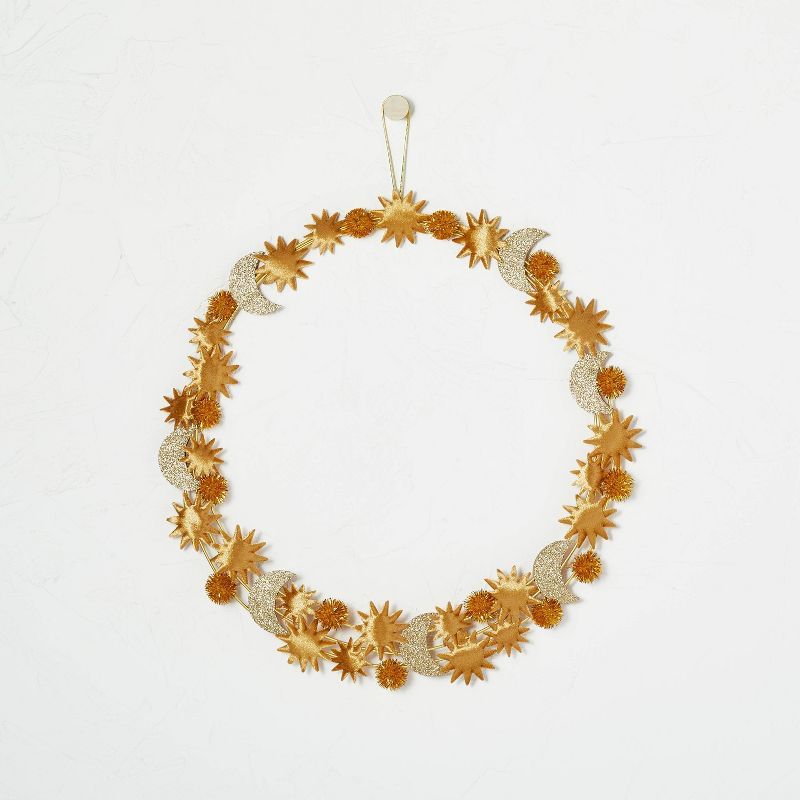 Velvet Star Wreath Gold - Opalhouse™ designed with Jungalow™ | Target