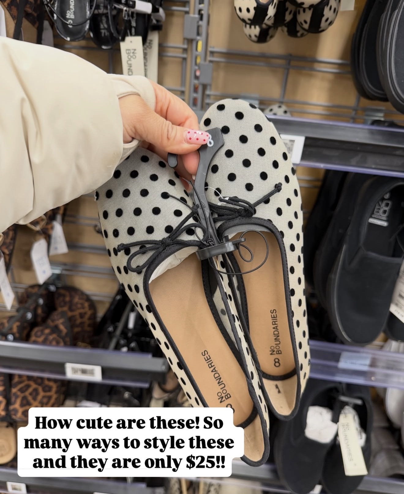 These mesh polka dot flats from Walmart are very on trend! 

#LTKootd #LTKSeasonal