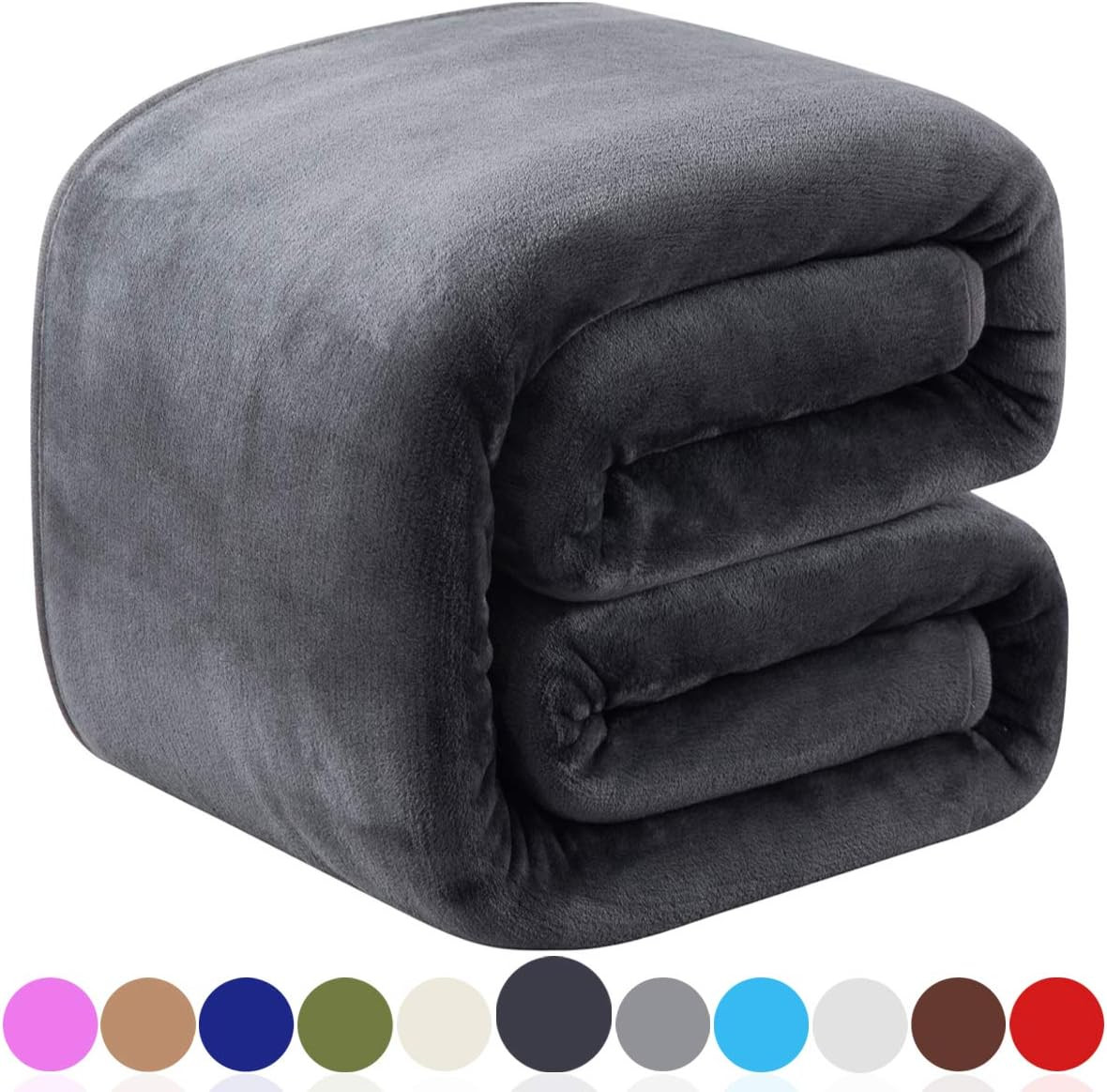 Richave Fleece Blankets Queen Size for All Season 350GSM - Premium Lightweight Anti-Static Throw ... | Amazon (US)