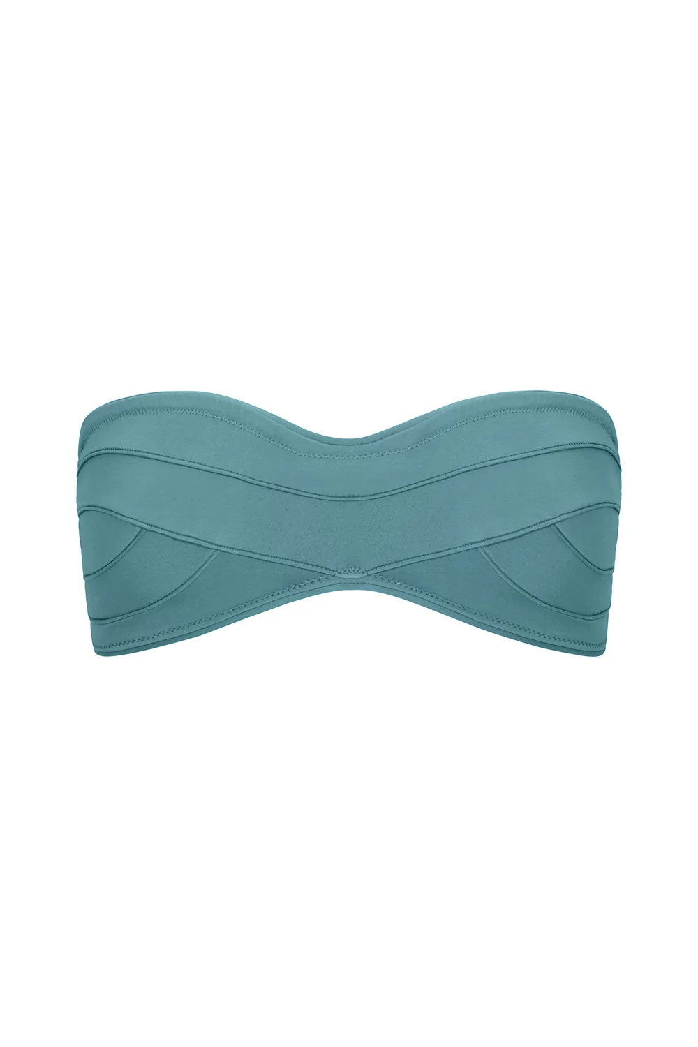 sculpting deco top in cerulean compression | Tropic of C