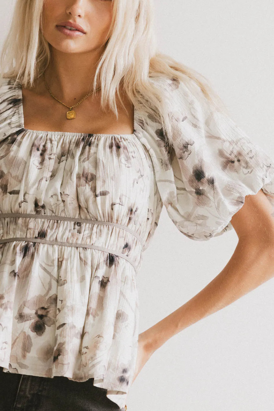 Arden Floral Tie Blouse - FINAL SALE | Böhme US