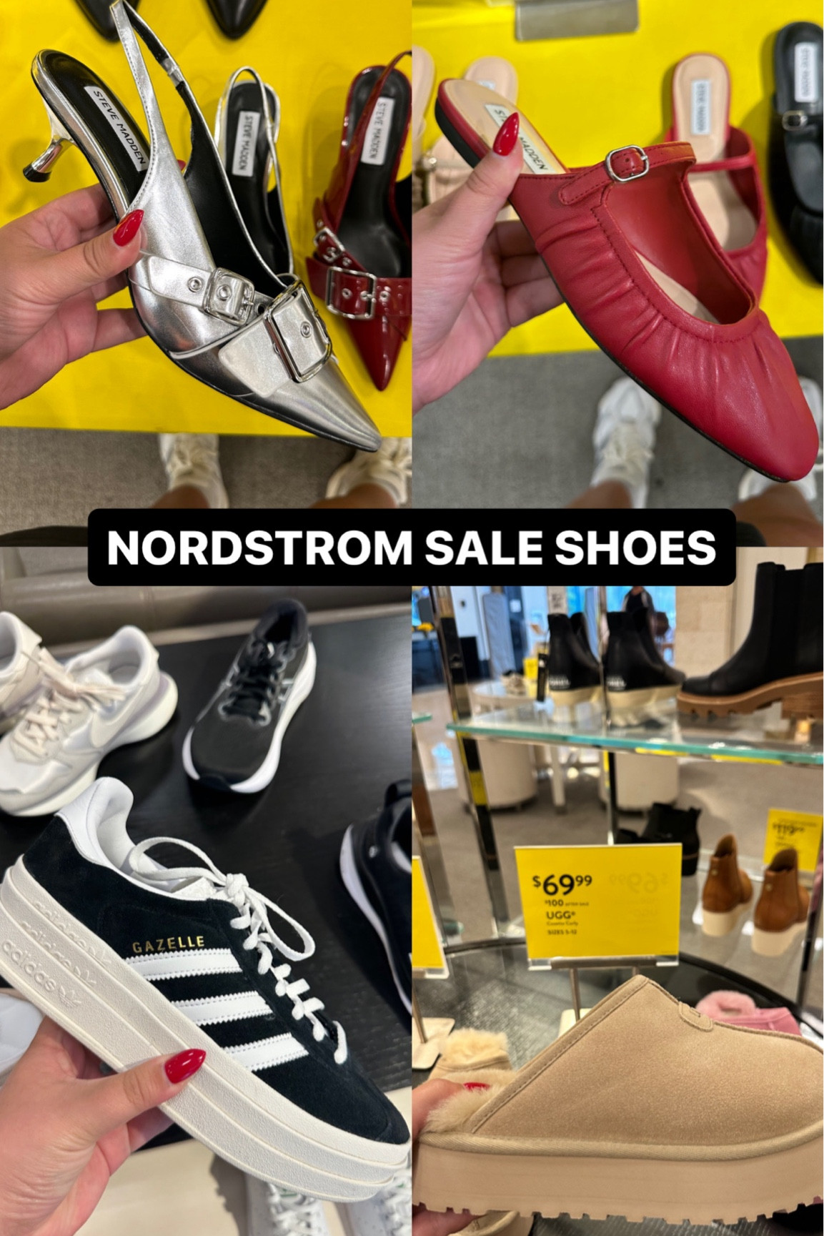 Some of my top Nordstrom sale shoe picks! Lots of different styles for everyone! I do an 11 in the heel, flat and ugg and 10 in the sneaker! 

#LTKShoeCrush #LTKxNSale #LTKFindsUnder100