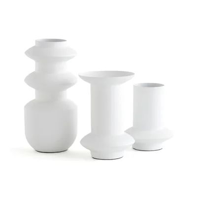 Set of 3 Anaïa Textured Metal Vases | La Redoute (UK)