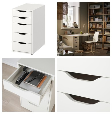 NEW IKEA ALEX drawer unit Work From Home Desk Easy to Assembl (White-36x58x70cm) | eBay AU