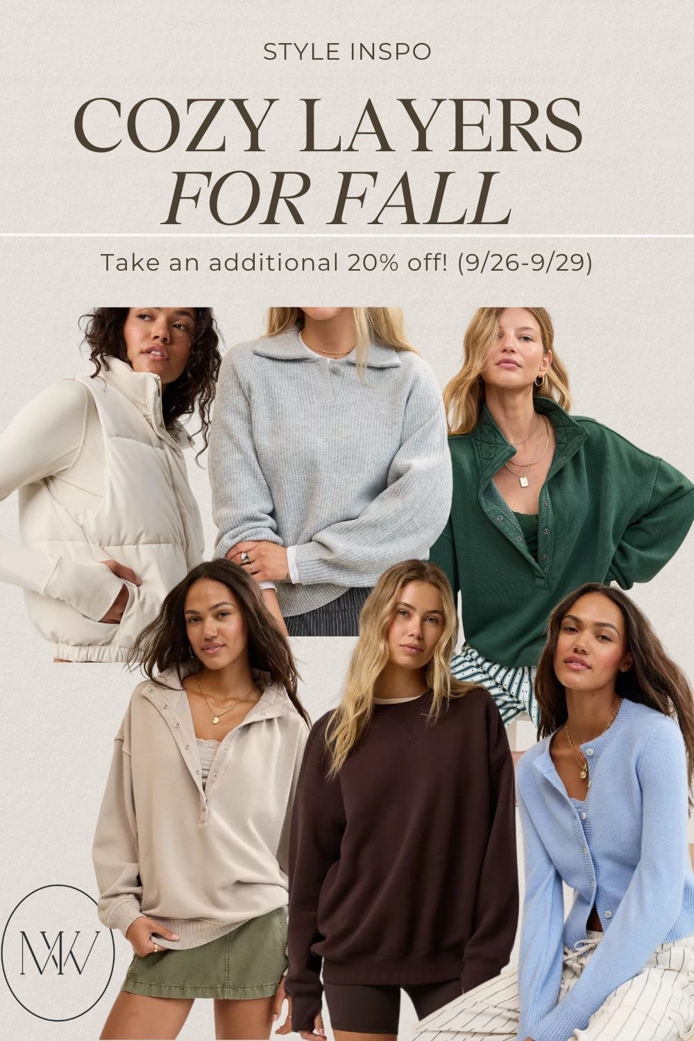 30% off sweatshirts/sweaters AND an exclusive 20% stackable discount code?? Yep, sign me up! Just in time for the colder temps that are approaching 🍁🍂

Just copy the discount code that appears on the product card! Valid 9/26-9/29.

#LTKSaleAlert #LTKFallSale #LTKActive