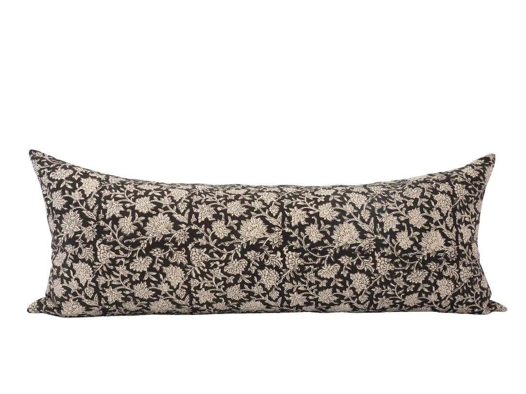 TUULA  14x36 Floral Long Lumbar Pillow Cover Floral - Etsy | Etsy (US)