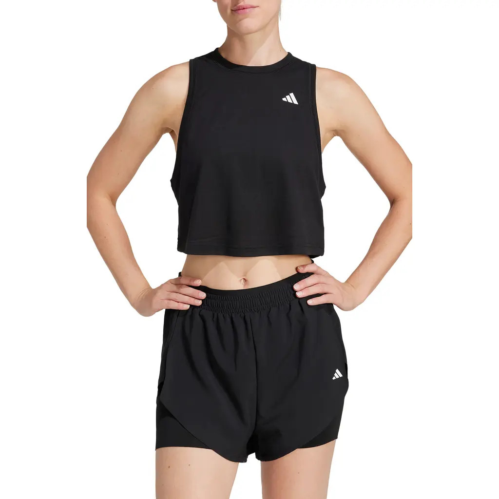 adidas Training Essentials Climacool Boxy Workout Tank in Black at Nordstrom Rack, Size X-Small | Nordstrom Rack