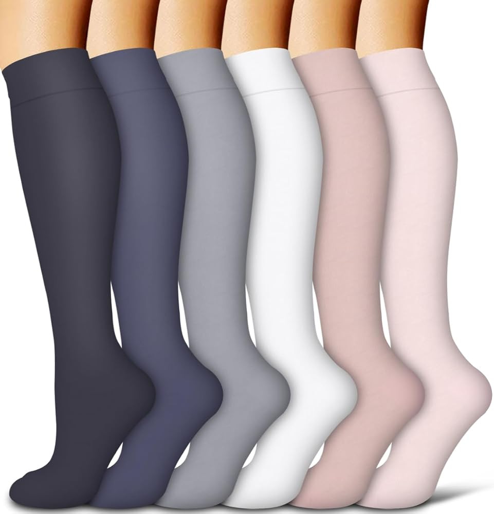COOLOVER Copper Compression Socks for Women and Men(6 Pairs)-Best Support for Running, Athletic, ... | Amazon (US)
